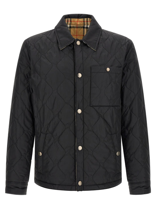Black Polyamide Full-Length Jacket