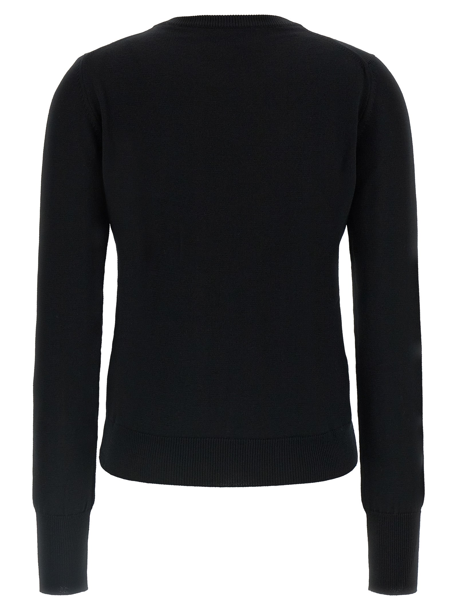 Black Virgin Wool Cardigan