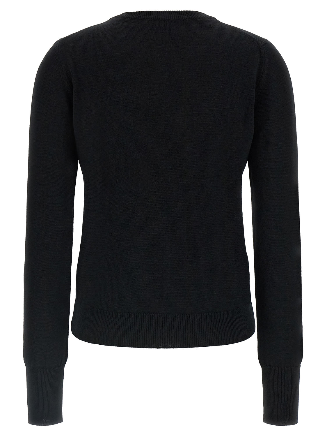 Black Virgin Wool Cardigan
