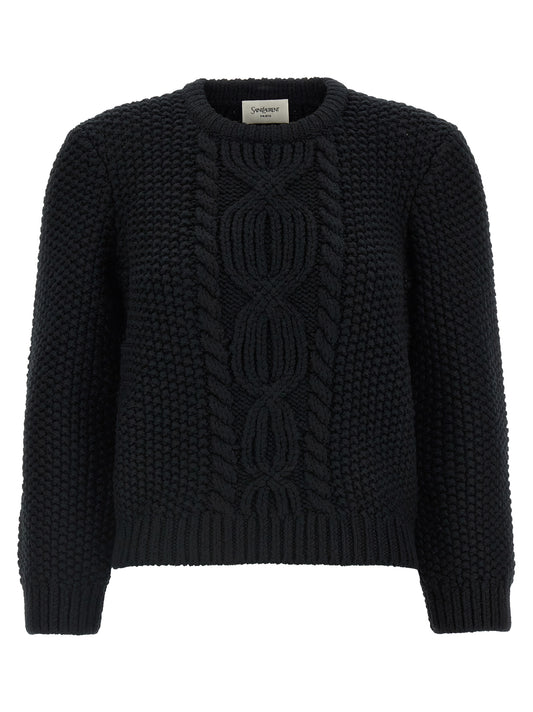 Black Wool Cardigan
