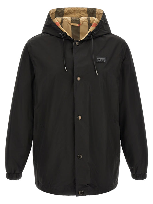 Black Polyester Coat
