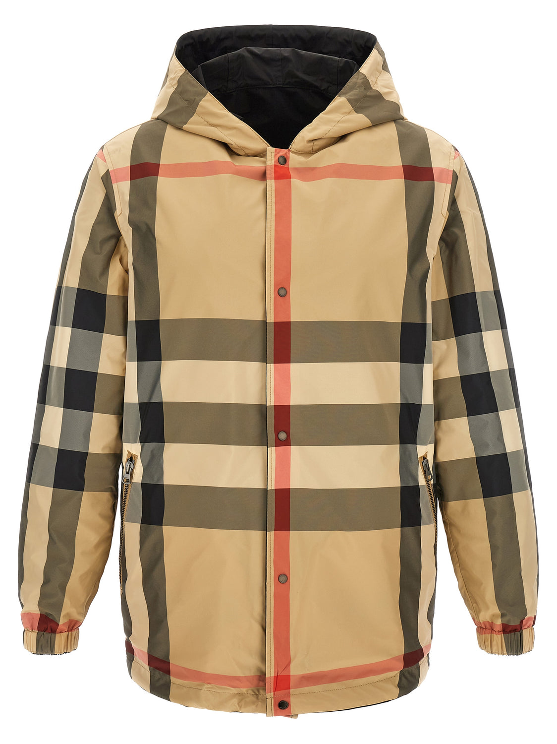 Black Polyester Coat