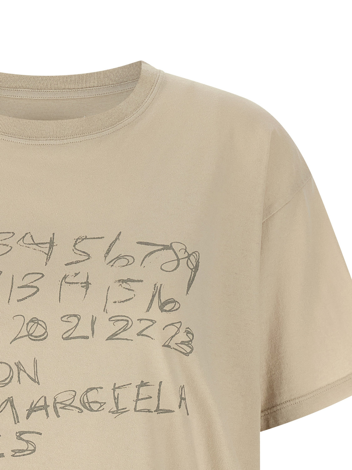 Beige Cotton T-Shirt