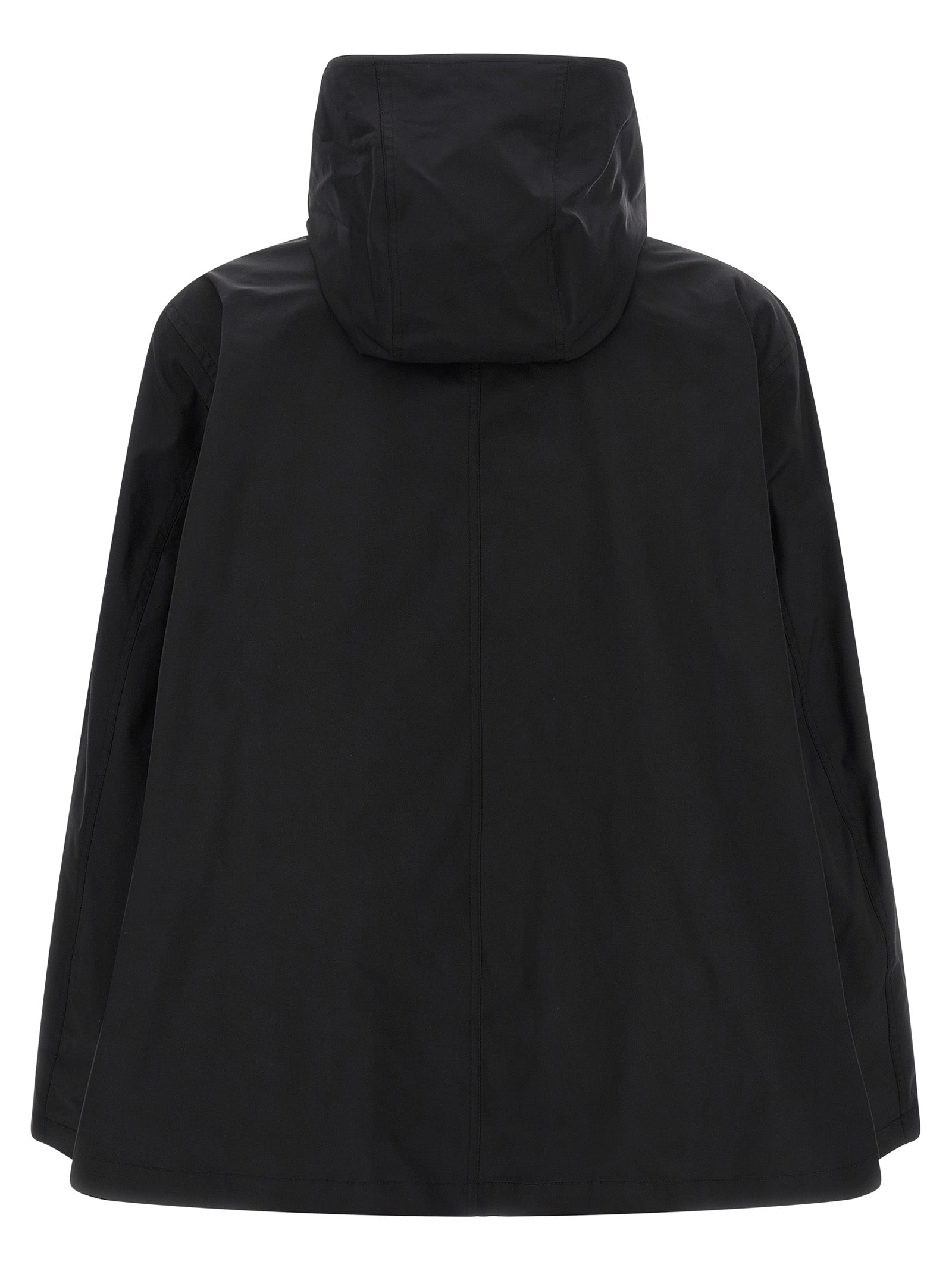 Black Polyester Parka