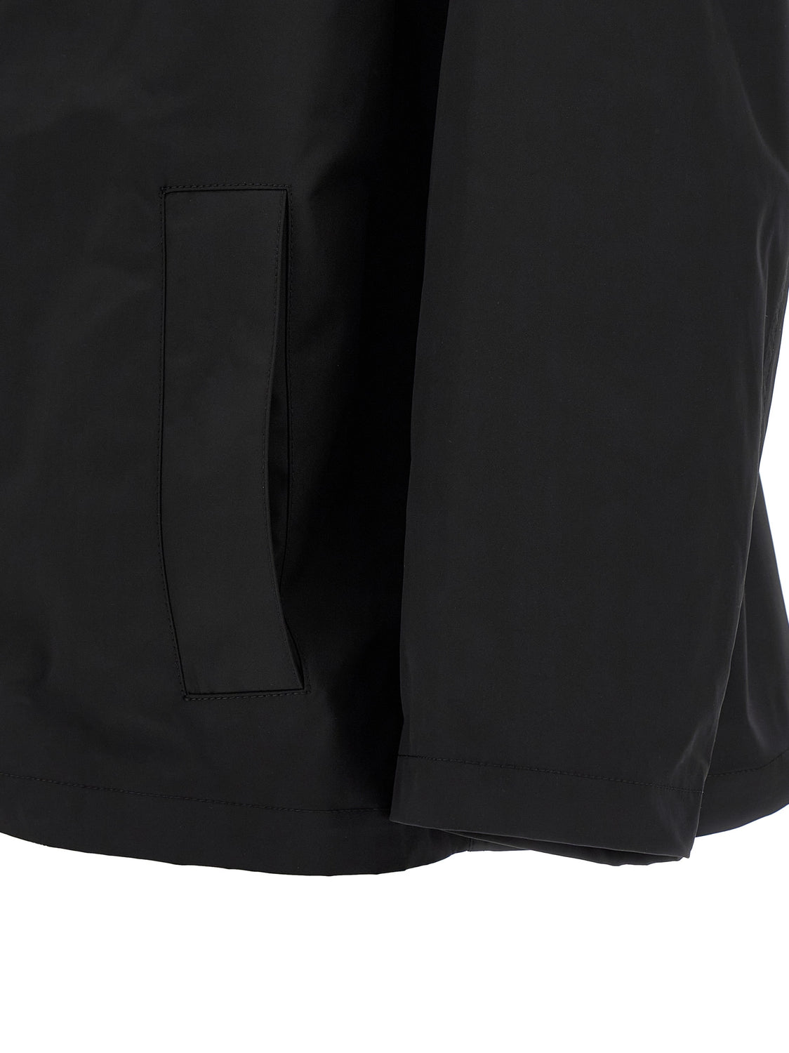 Black Polyester Parka