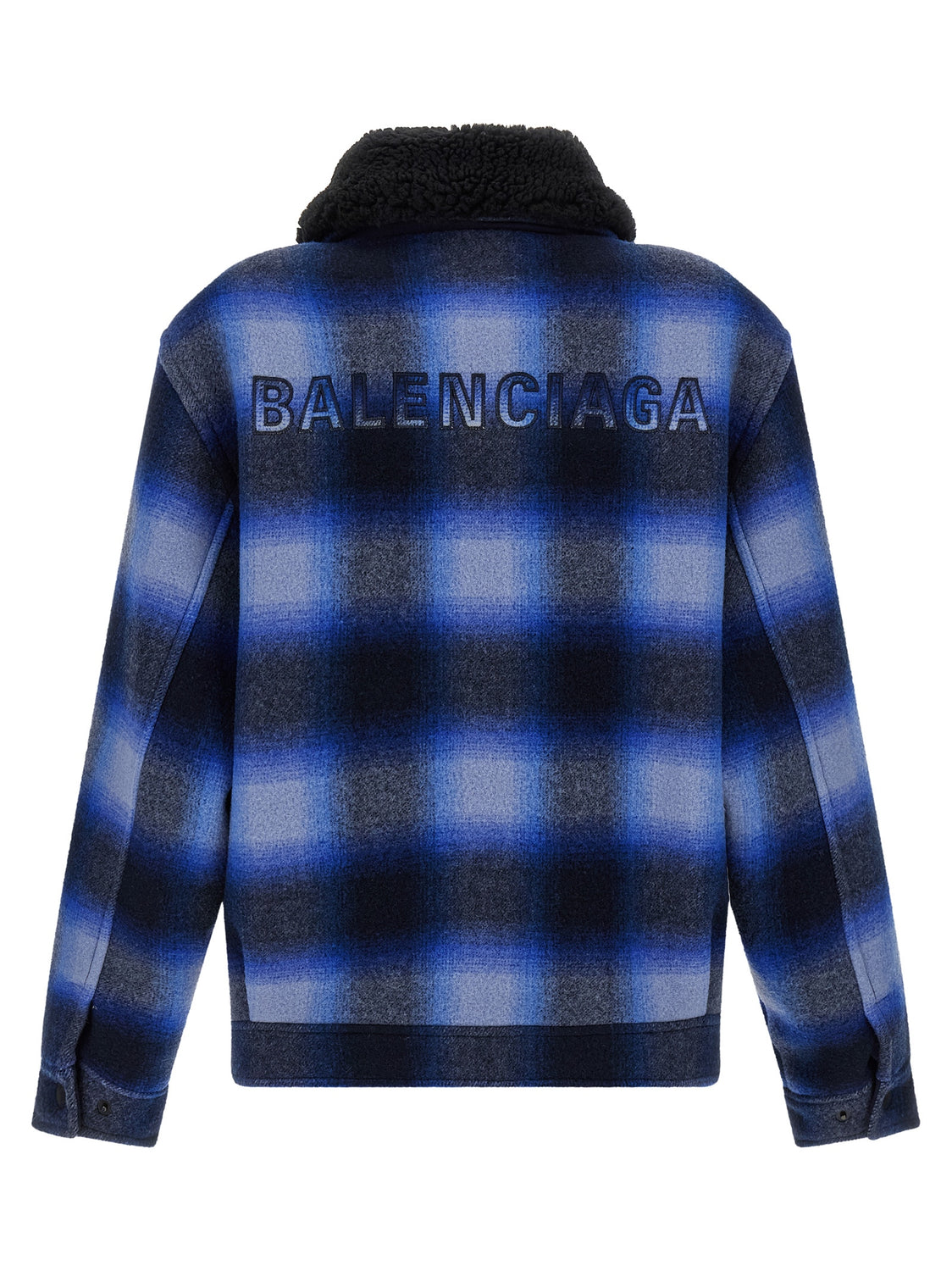 Blue Virgin Wool Bomber