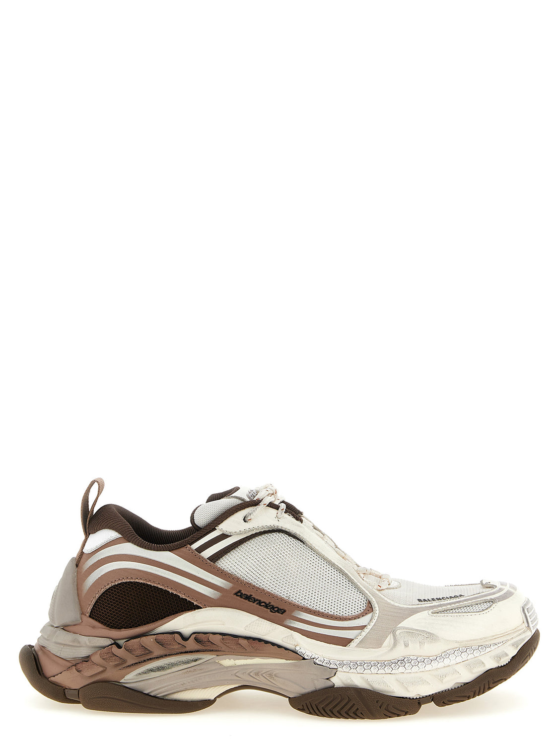 White Polyethylene Athletic Sneakers