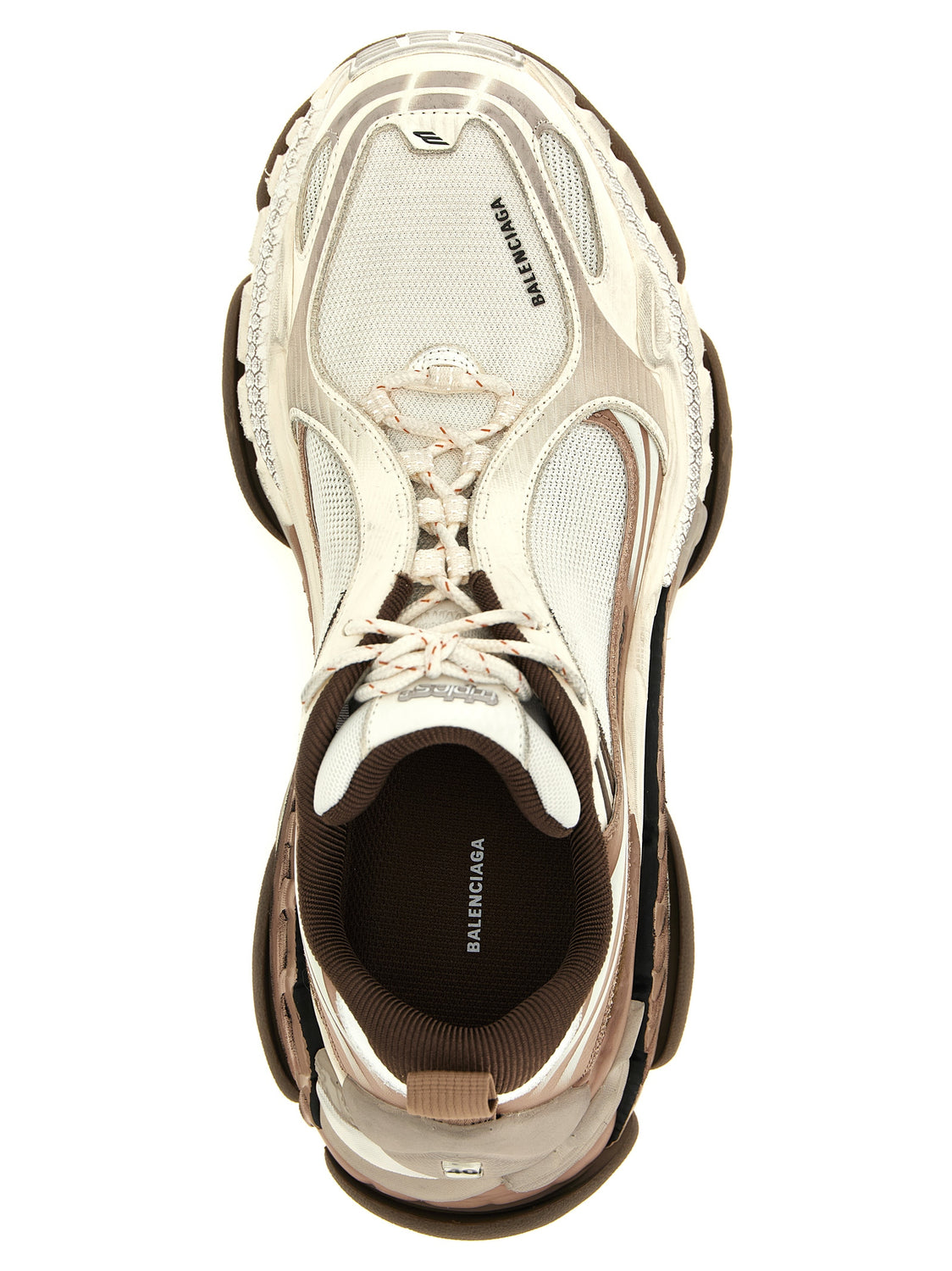White Polyethylene Athletic Sneakers