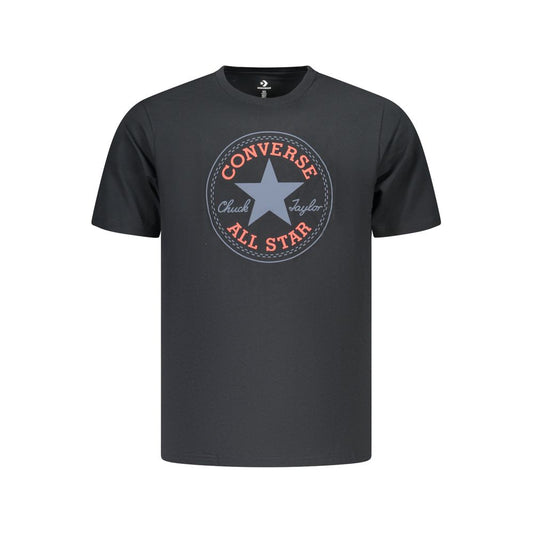 Black Cotton Men's T-Shirt