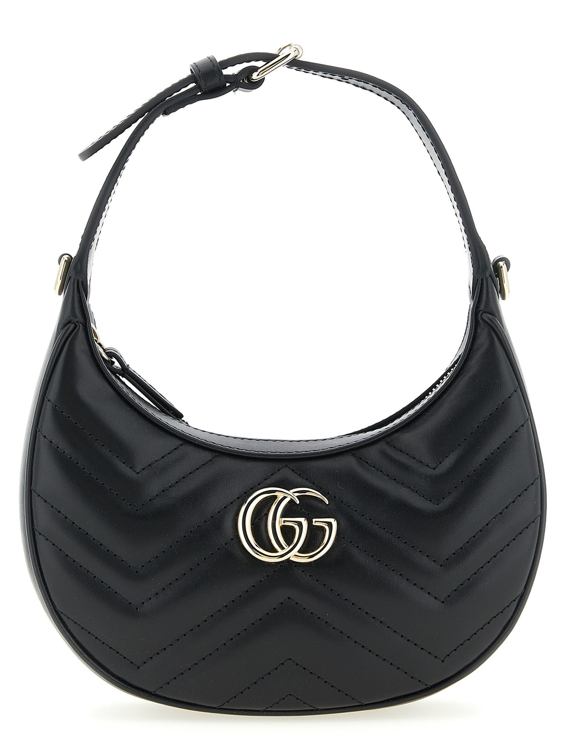 Black Calfskin Shoulder Bag