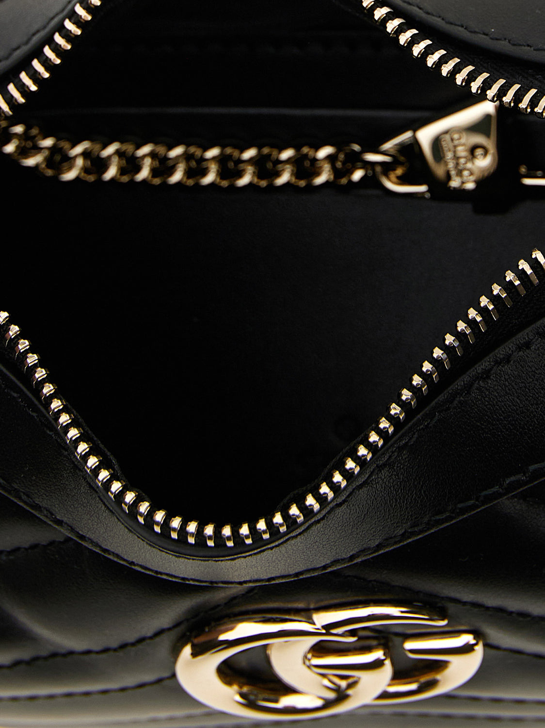 Black Calfskin Shoulder Bag