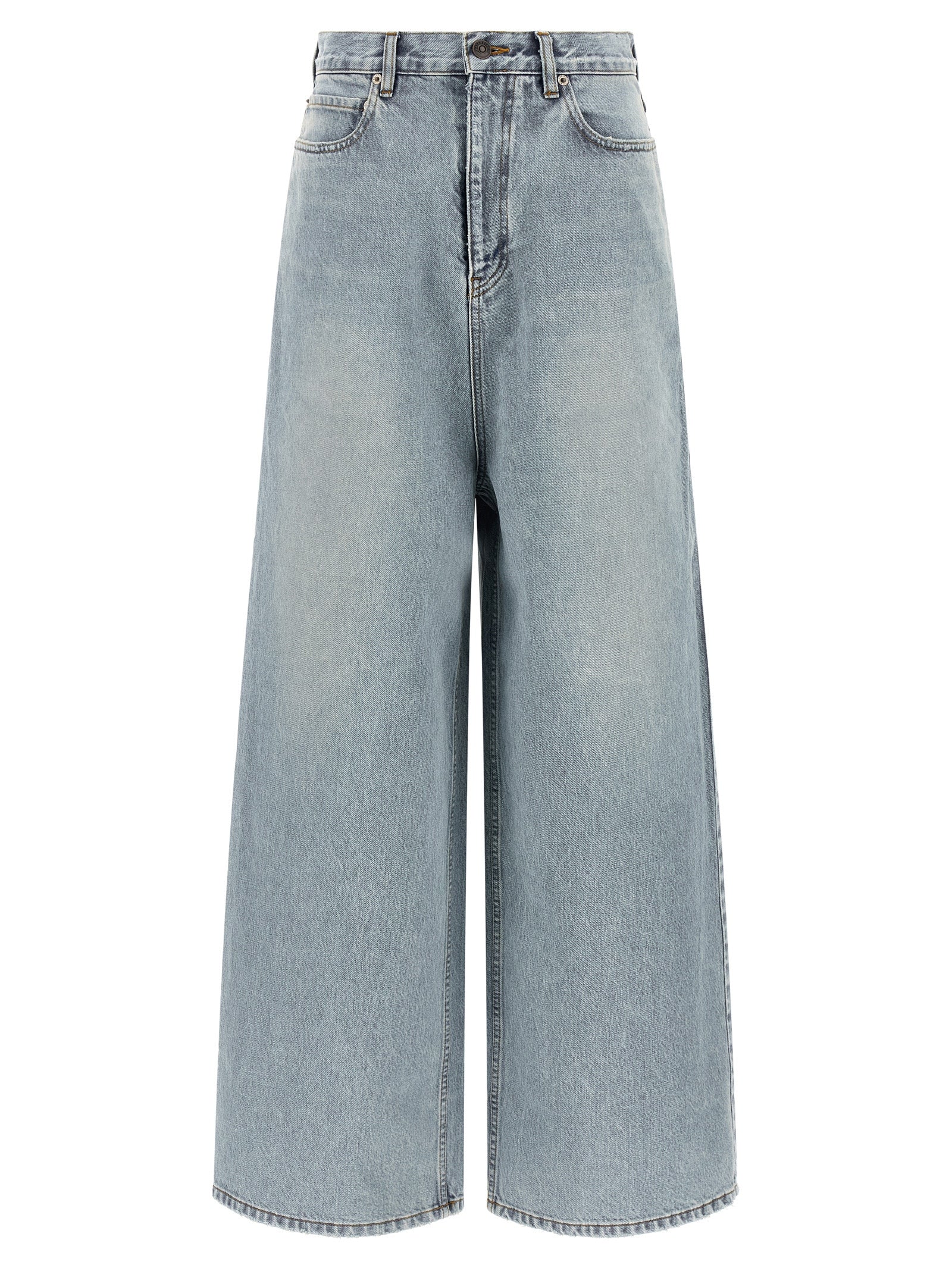 Blue Cotton Relaxed Fit Jeans