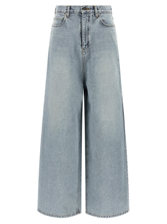 Blue Cotton Relaxed Fit Jeans