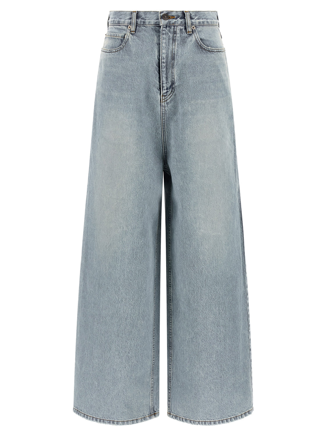 Blue Cotton Relaxed Fit Jeans