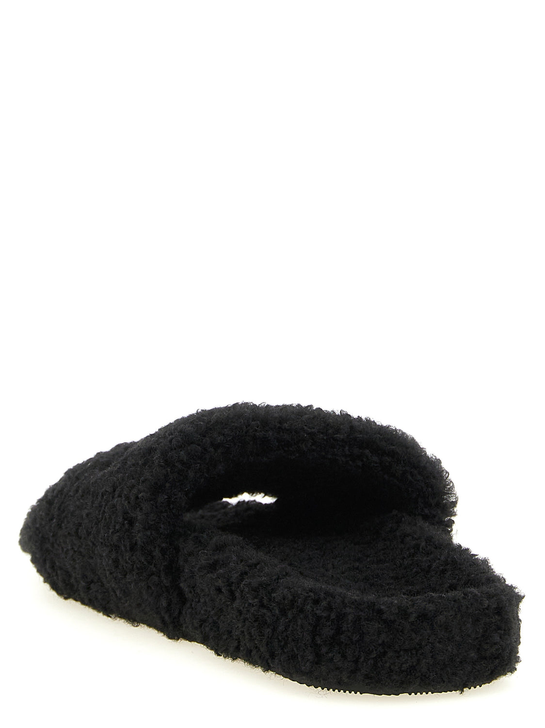 Black Polyester Slides