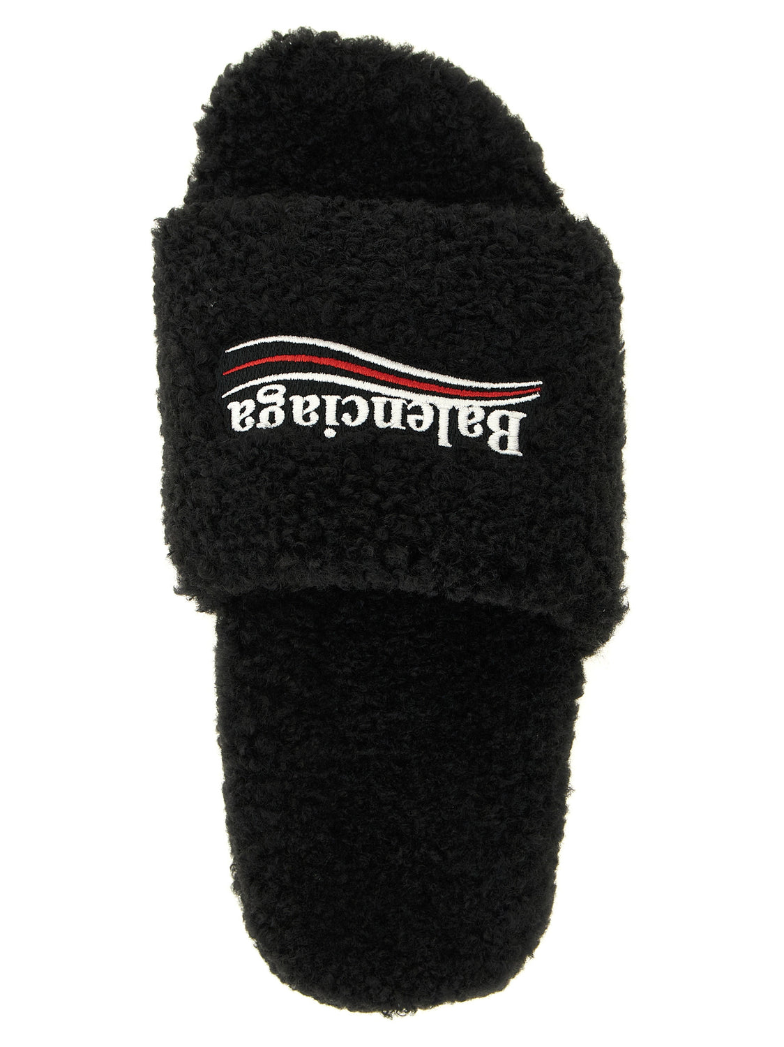 Black Polyester Slides