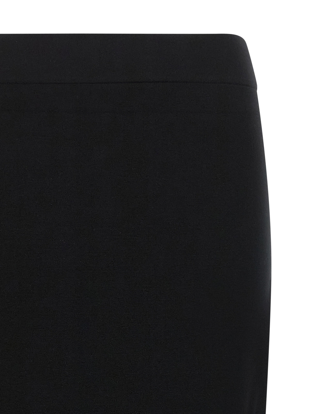 Black Viscose Midi Skirt