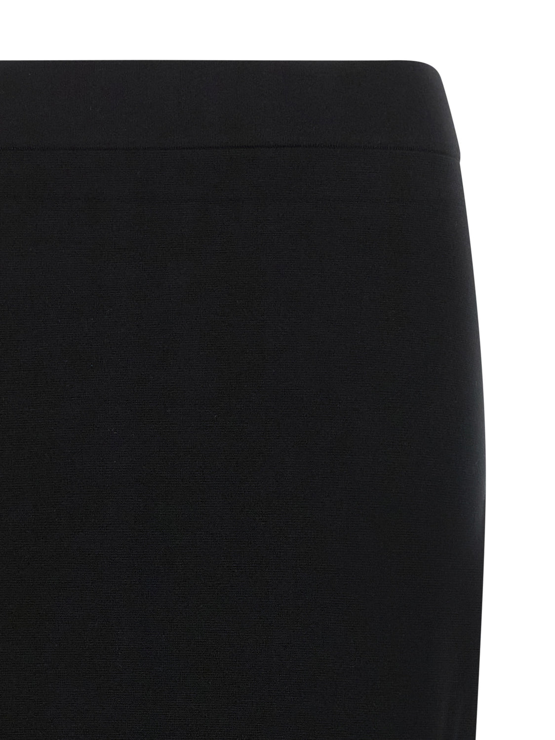Black Viscose Midi Skirt