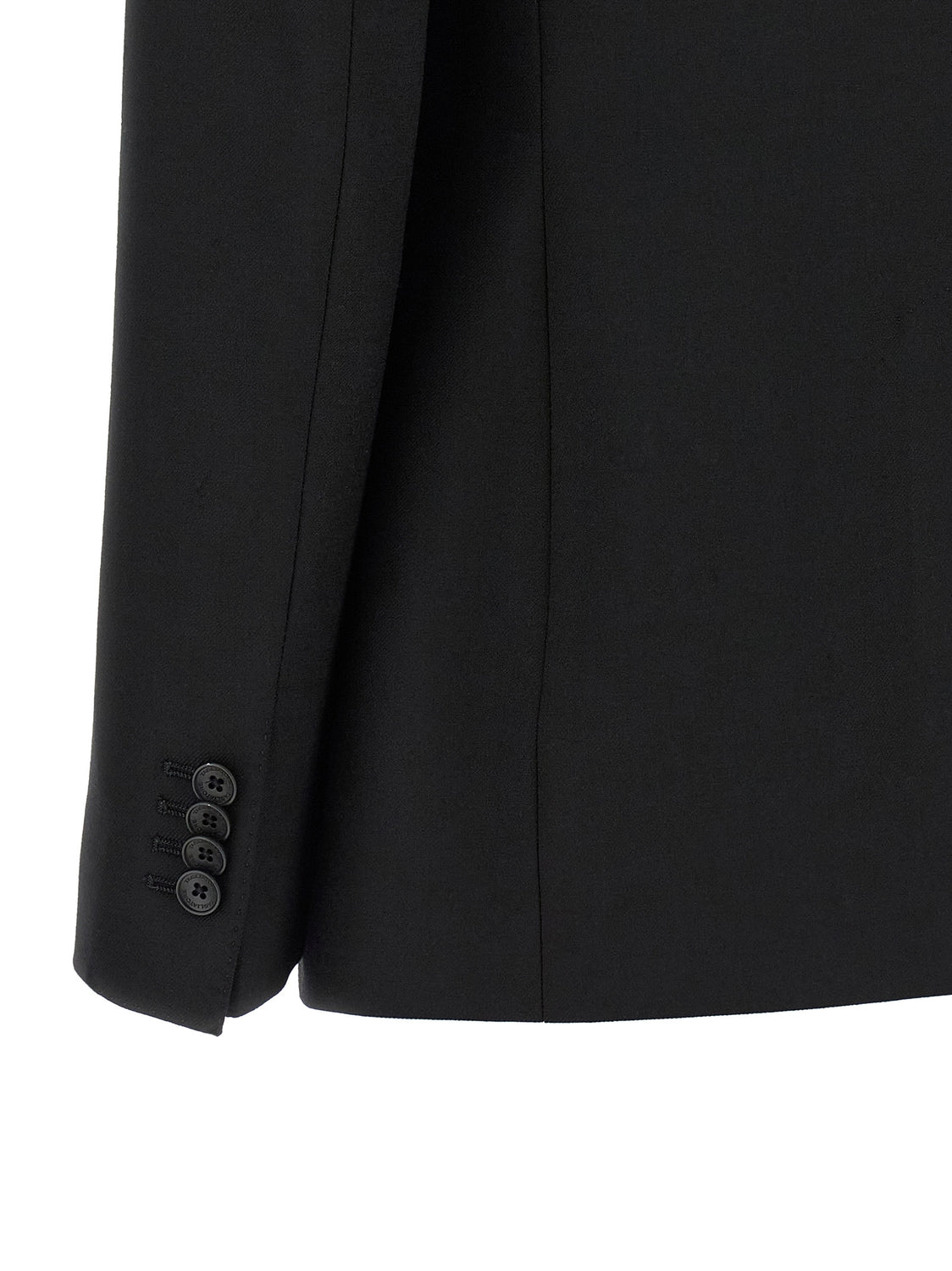 Black Polyester Blazer