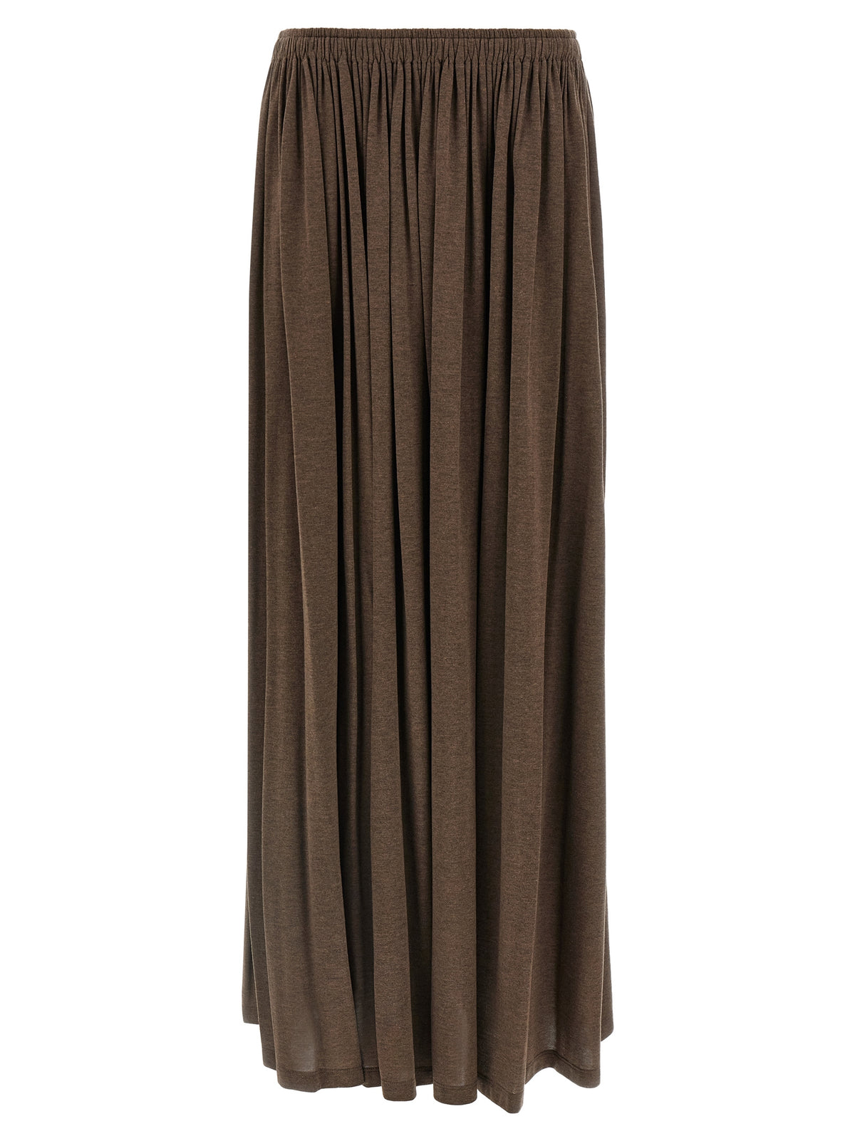Brown Lyocell Mini Skirt