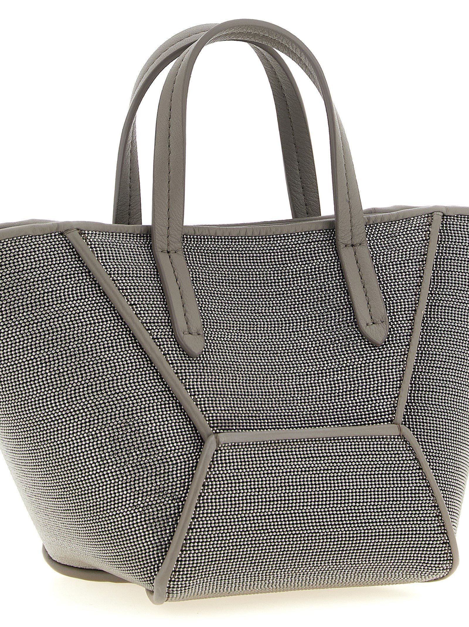 Gray Calfskin Handbag