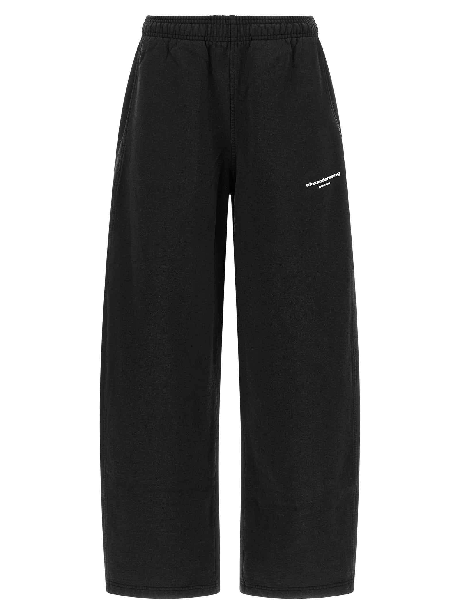 Black Cotton Athletic Pants