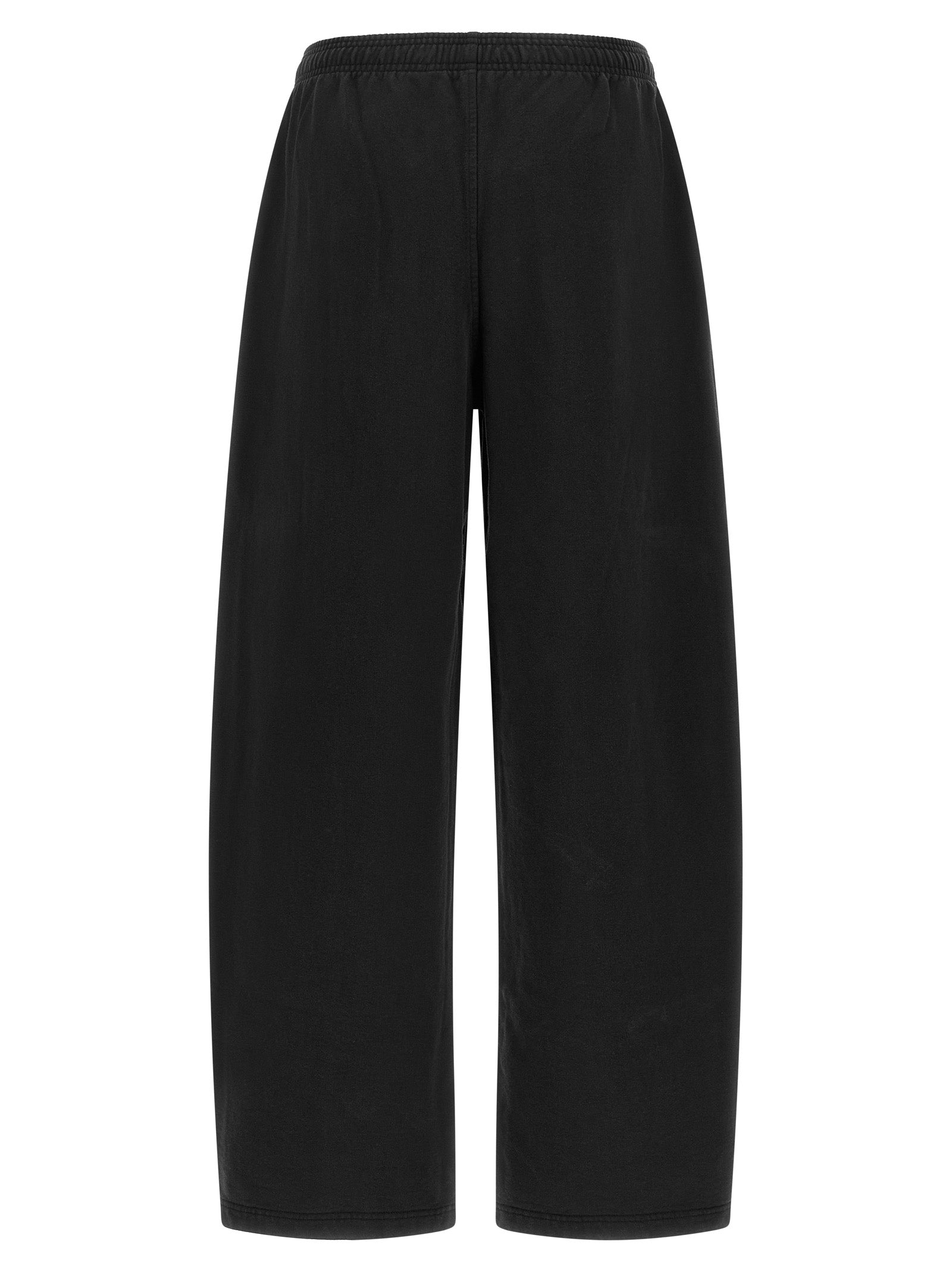 Black Cotton Athletic Pants