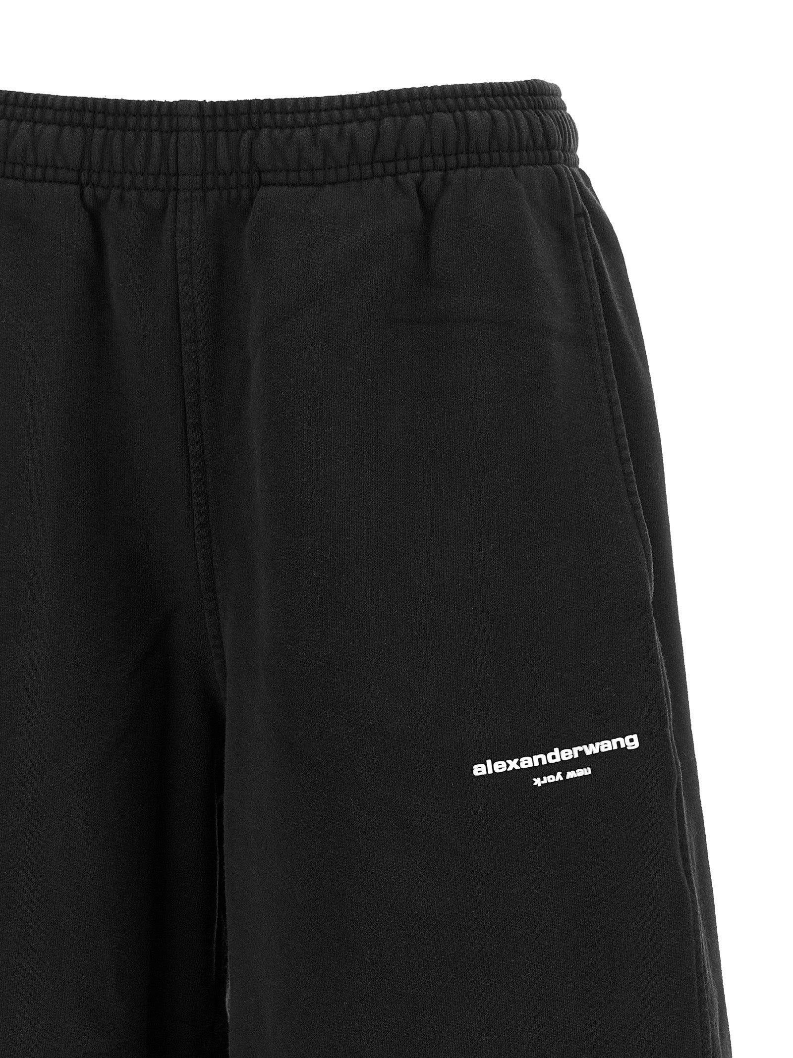 Black Cotton Athletic Pants