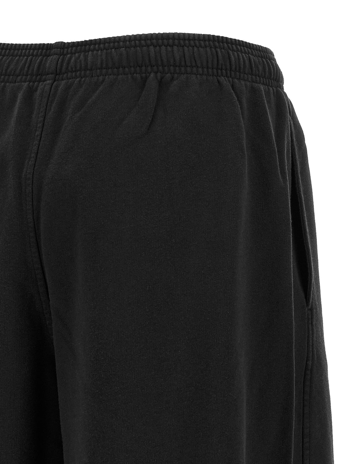 Black Cotton Athletic Pants