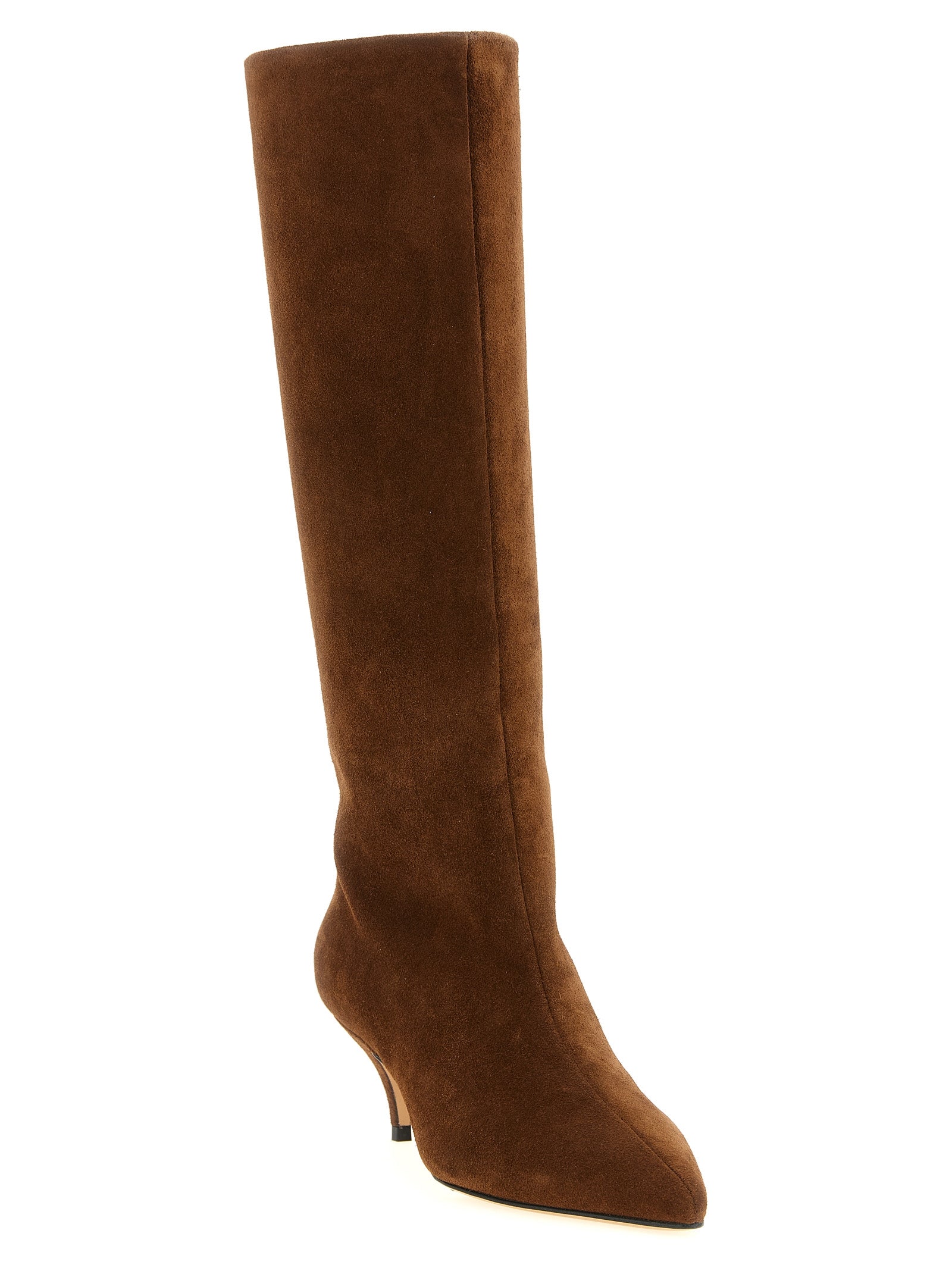 Brown Suede Leather Over The Knee