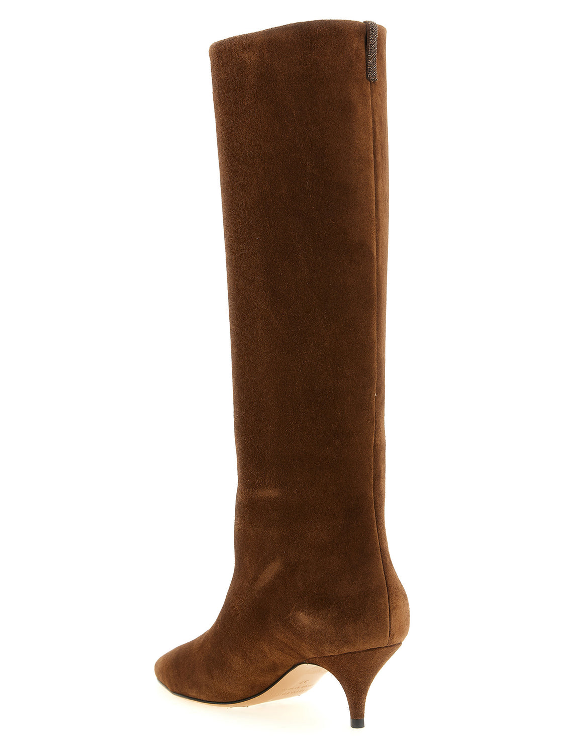 Brown Suede Leather Over The Knee