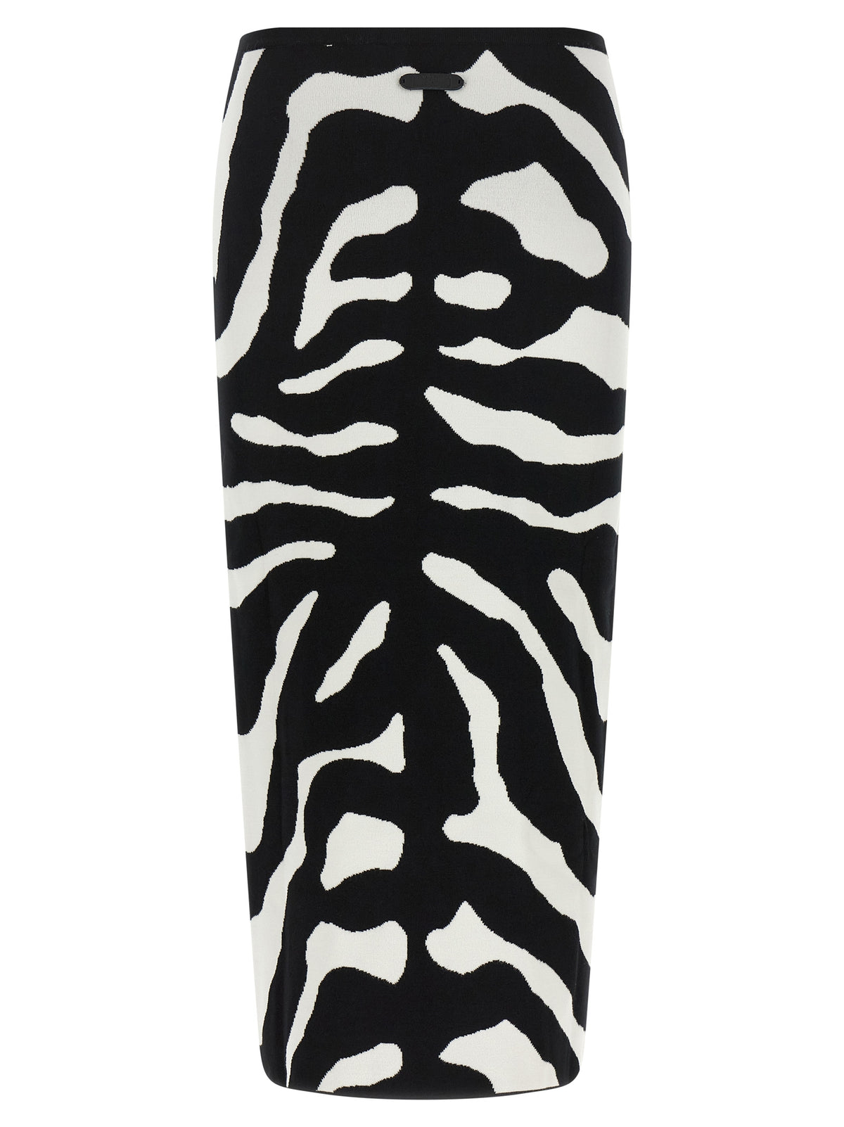 Bicolor Viscose Midi Skirt