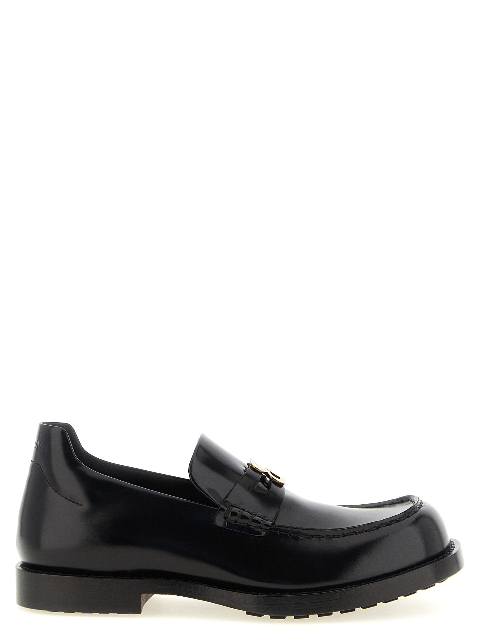 Black Calfskin Slip-On Loafers