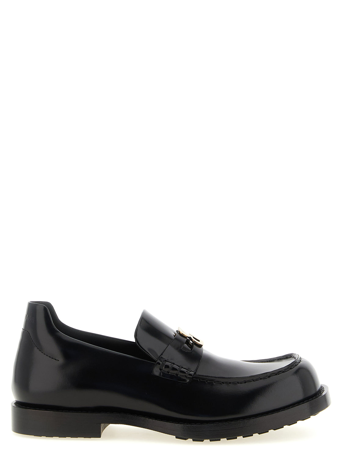 Black Calfskin Slip-On Loafers