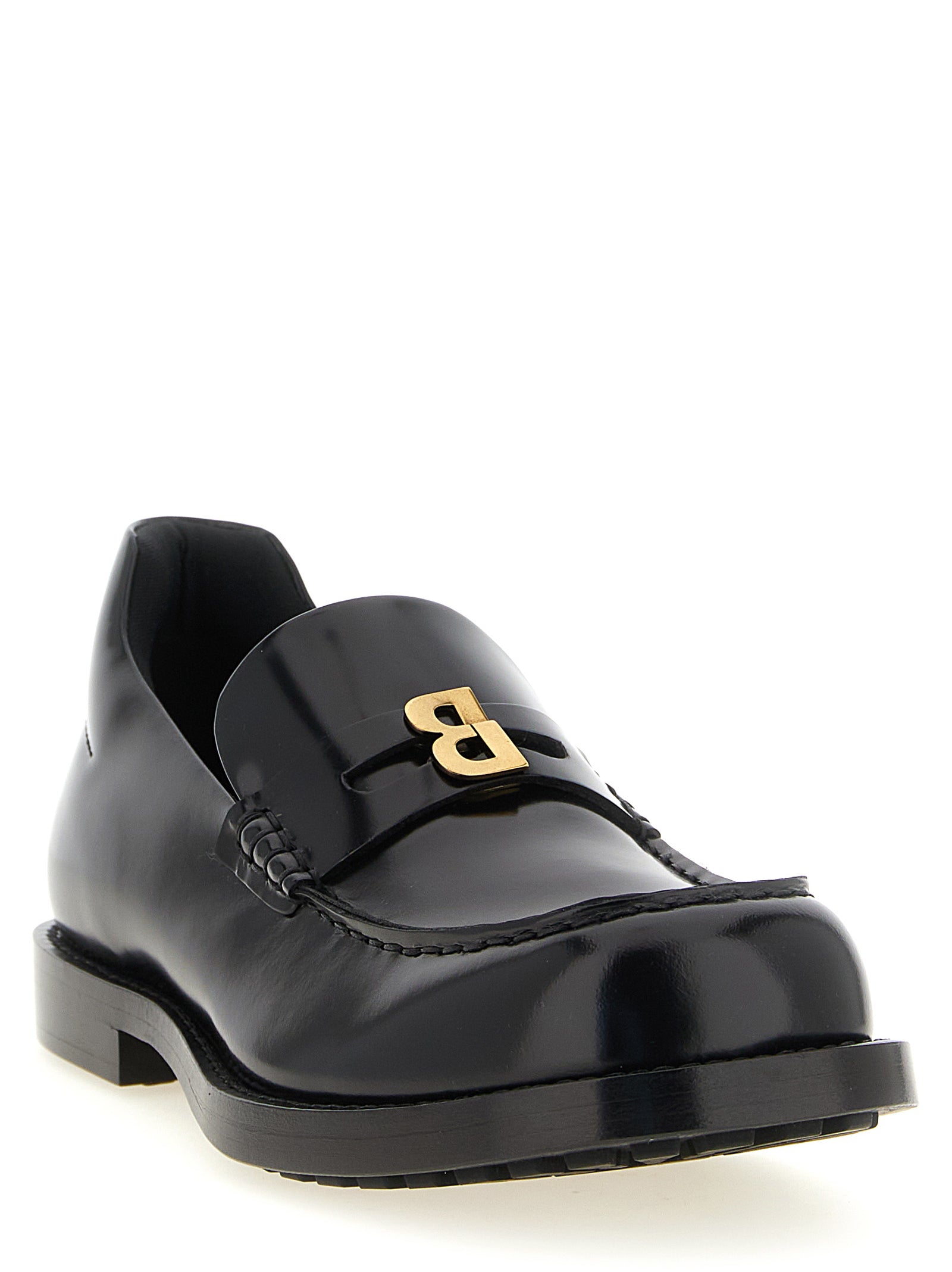 Black Calfskin Slip-On Loafers