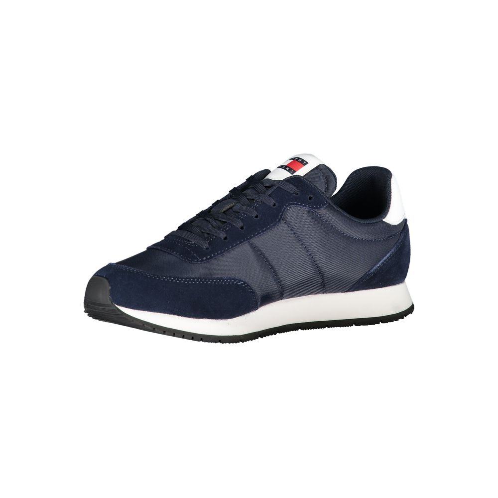 Blue Polyester Men's Sneaker
