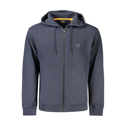 Blue Cotton Men's Sweatshirt