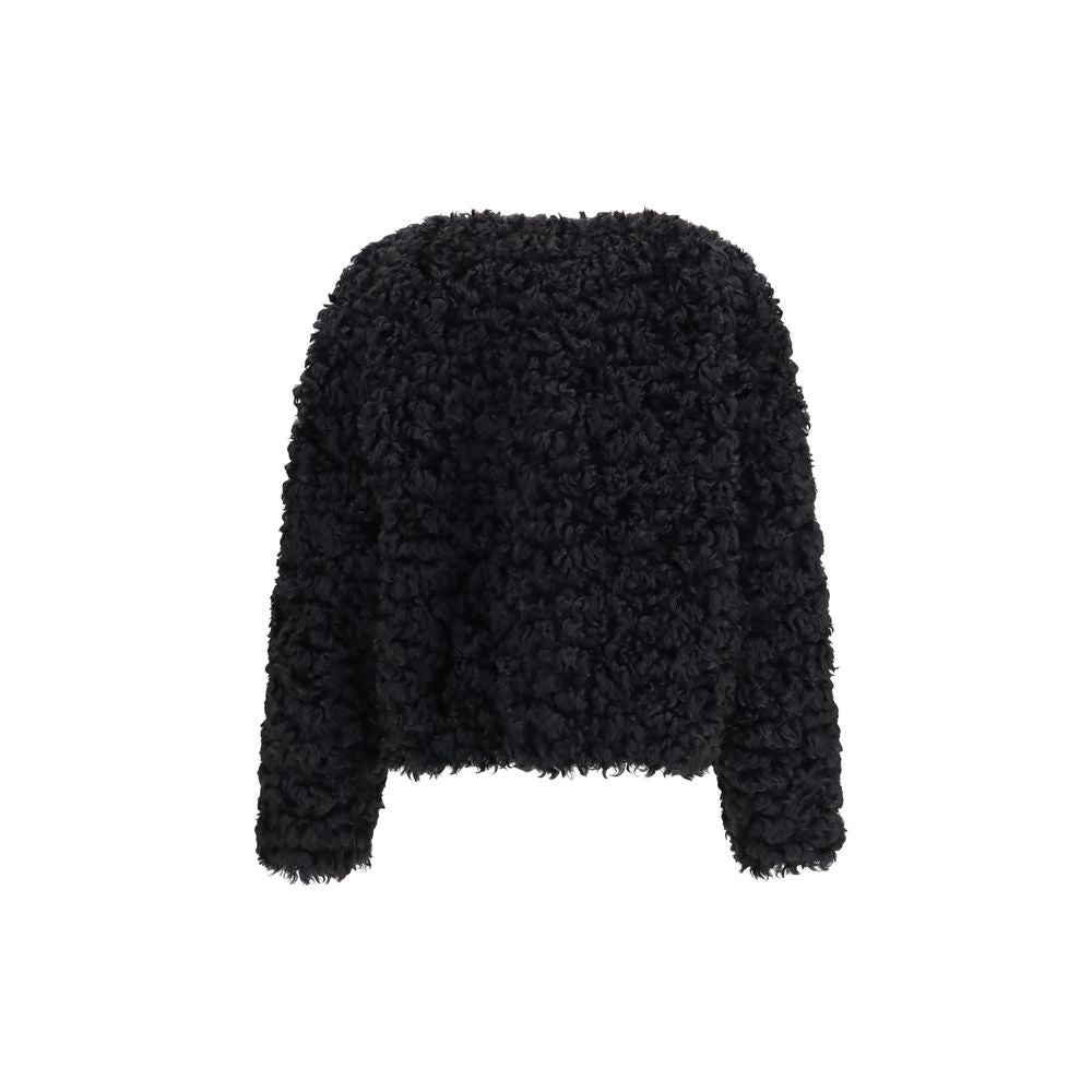 Black Polyester Coat