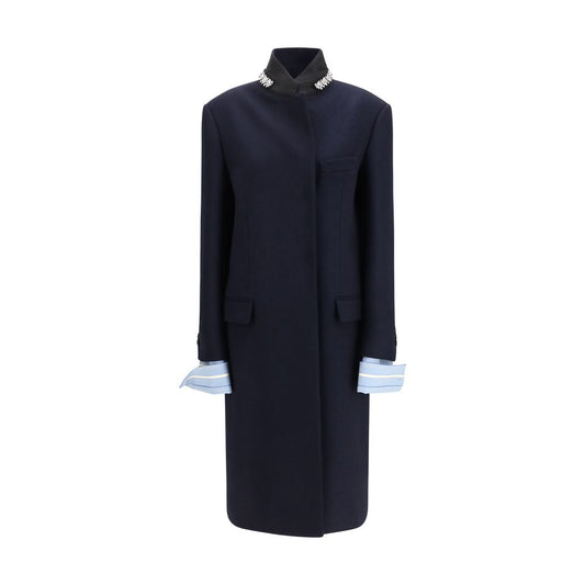 Blue Wool Oves Aries Coat