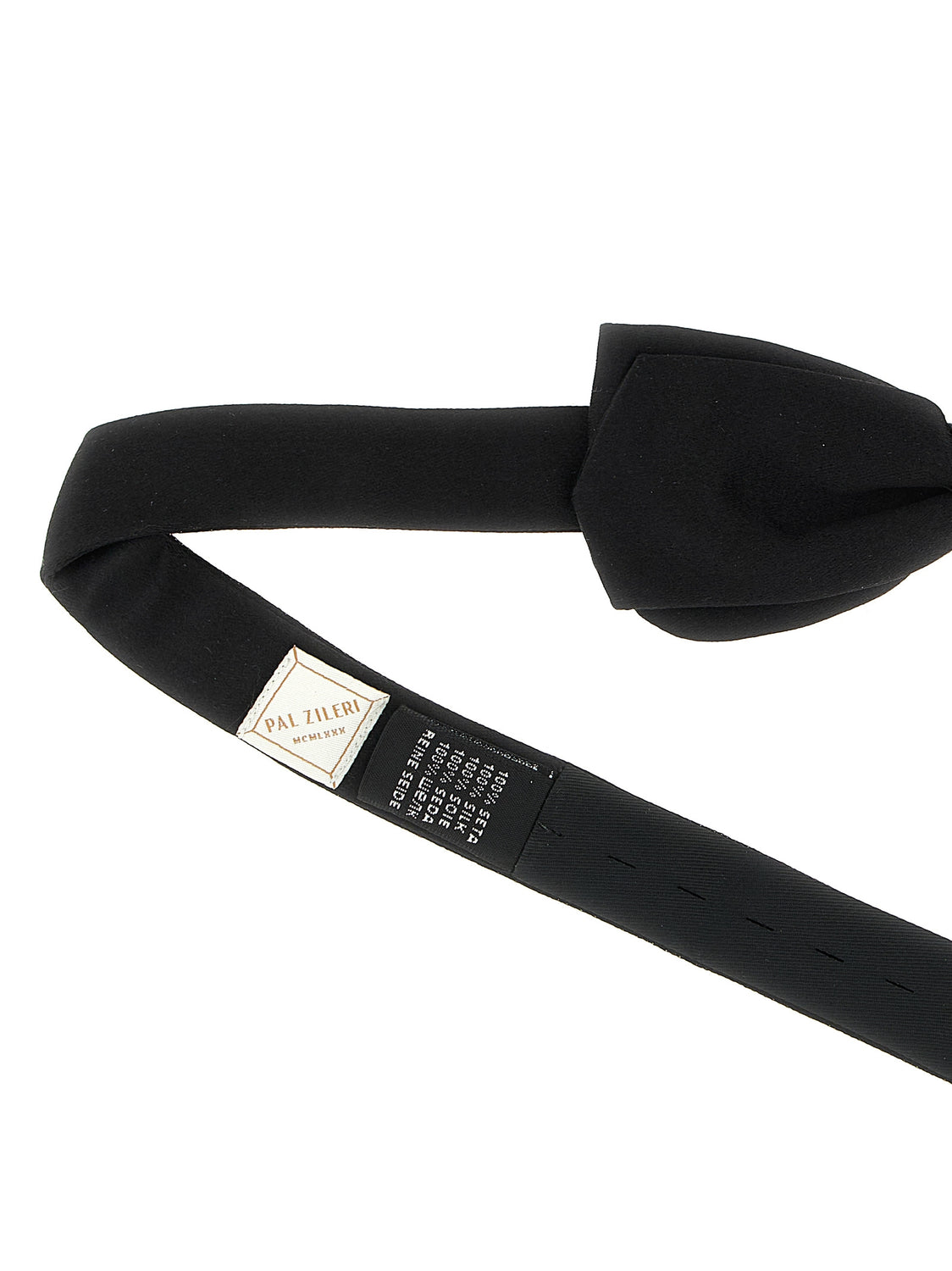 Black Silk Bowtie