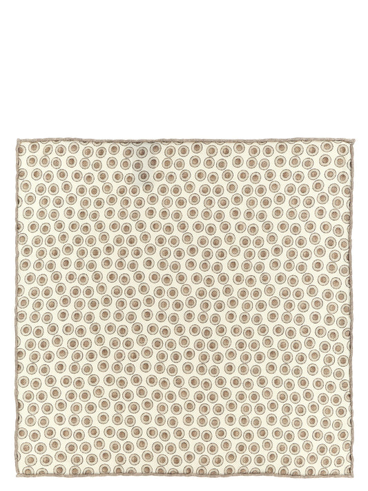 Beige Silk Foulard