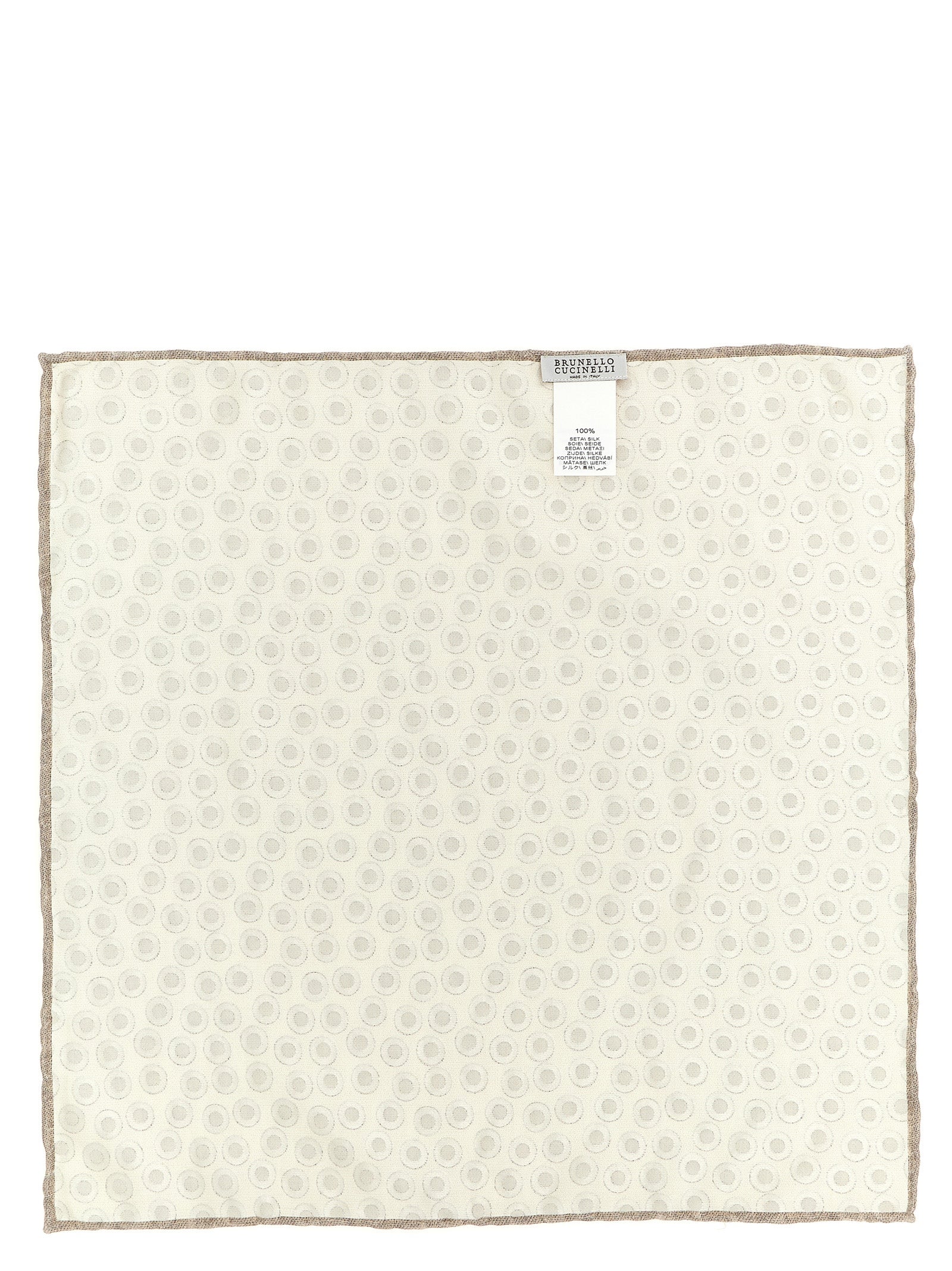 Beige Silk Foulard