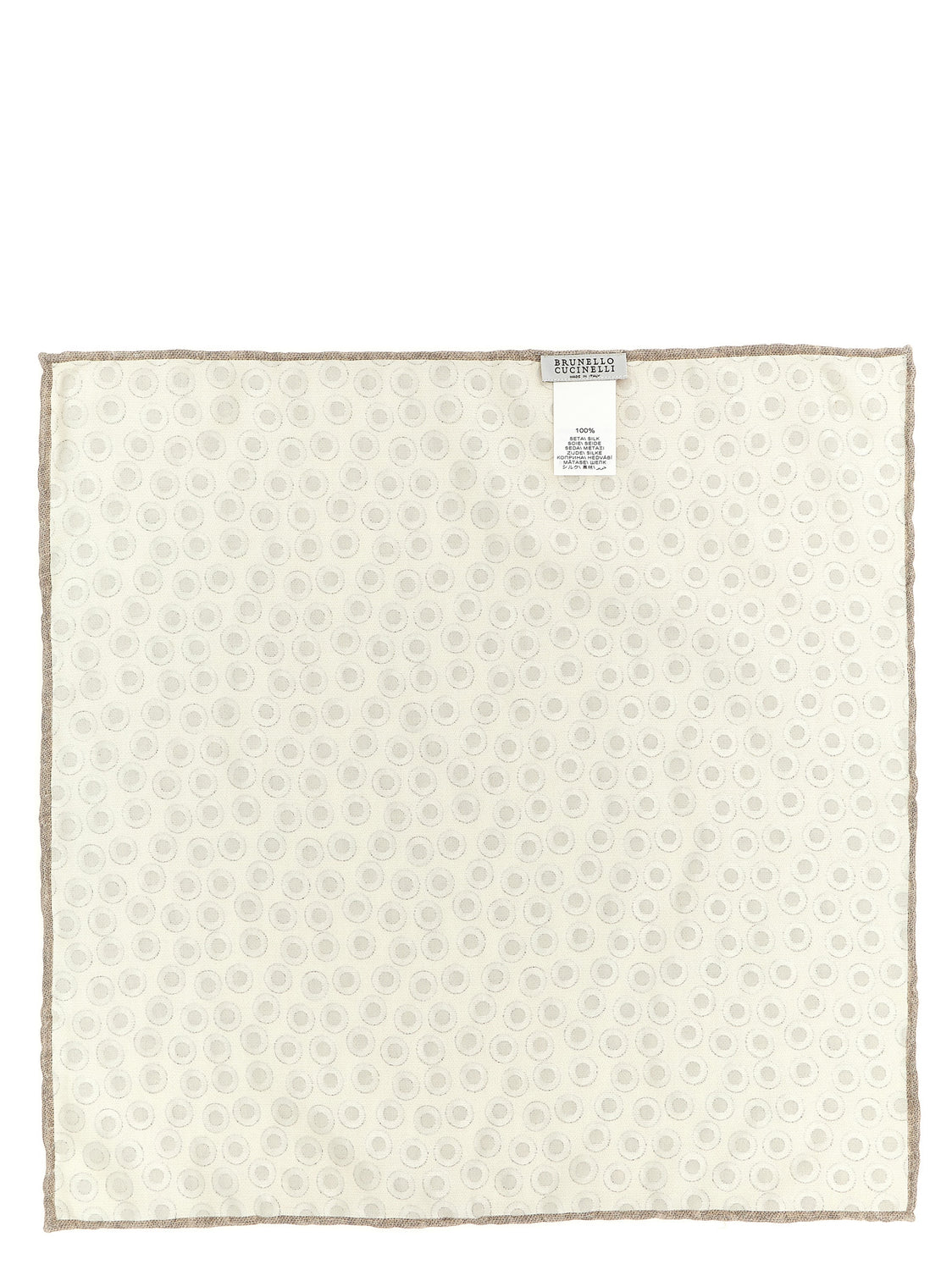 Beige Silk Foulard