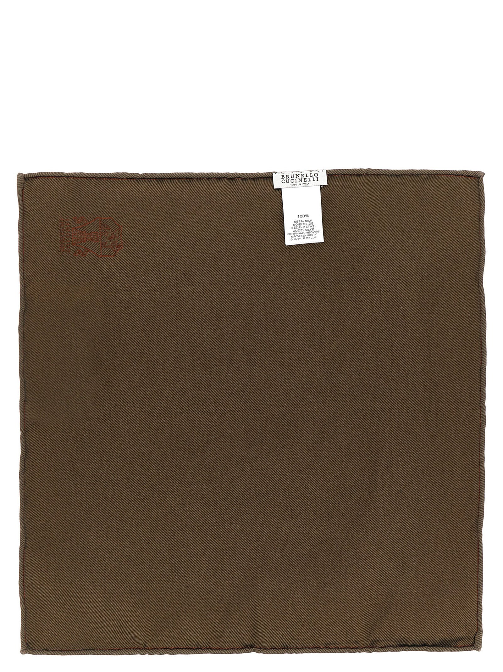 Brown Silk Scarf