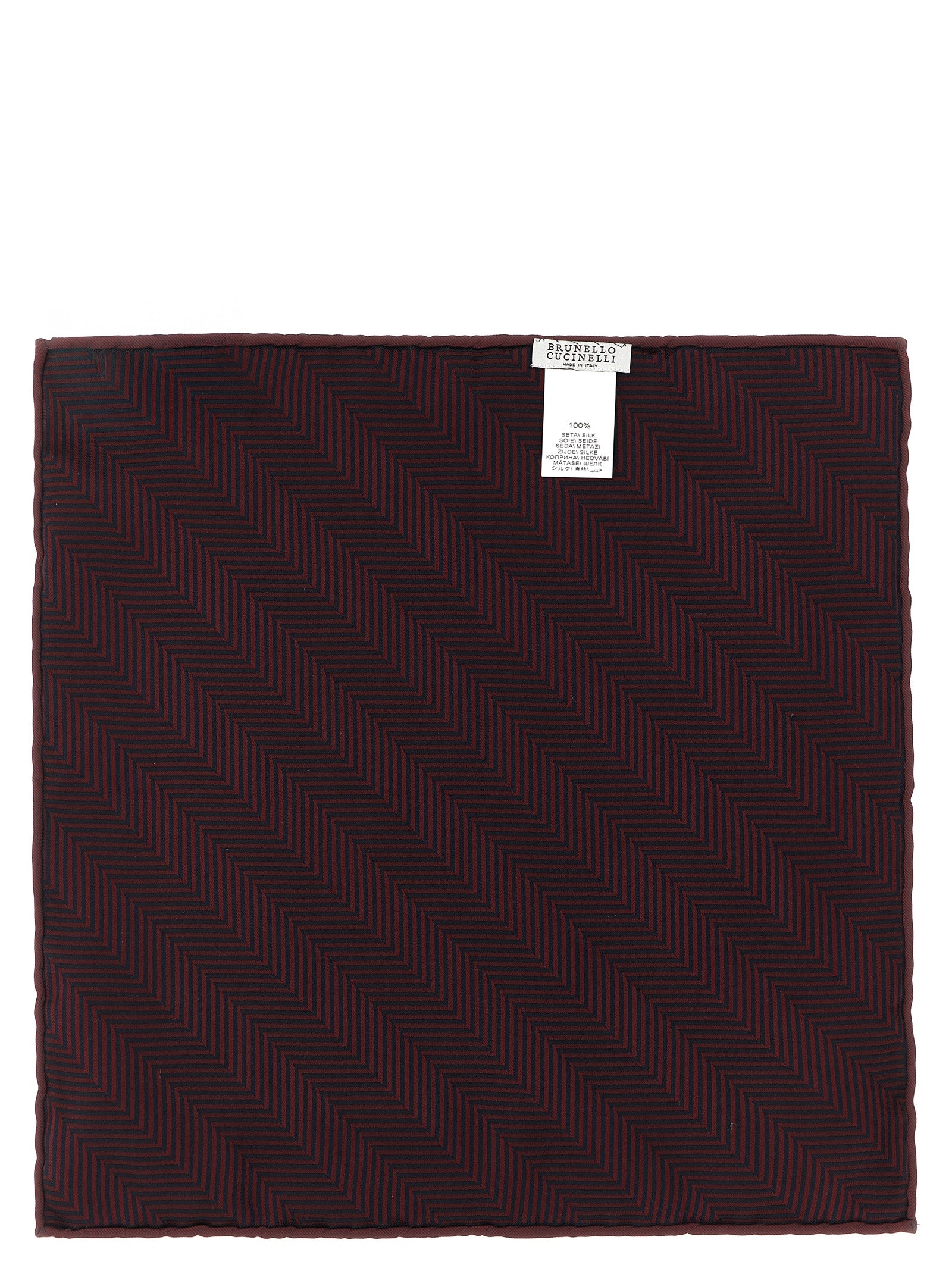 Bordeaux Silk Pocket Square