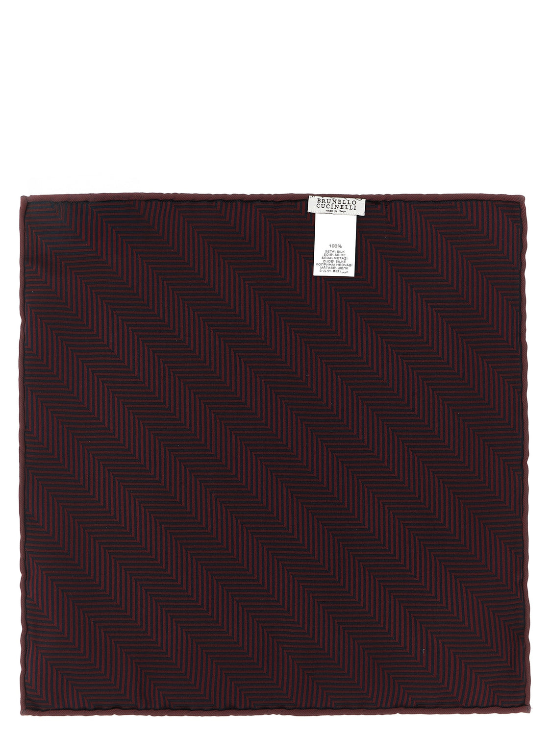Bordeaux Silk Pocket Square