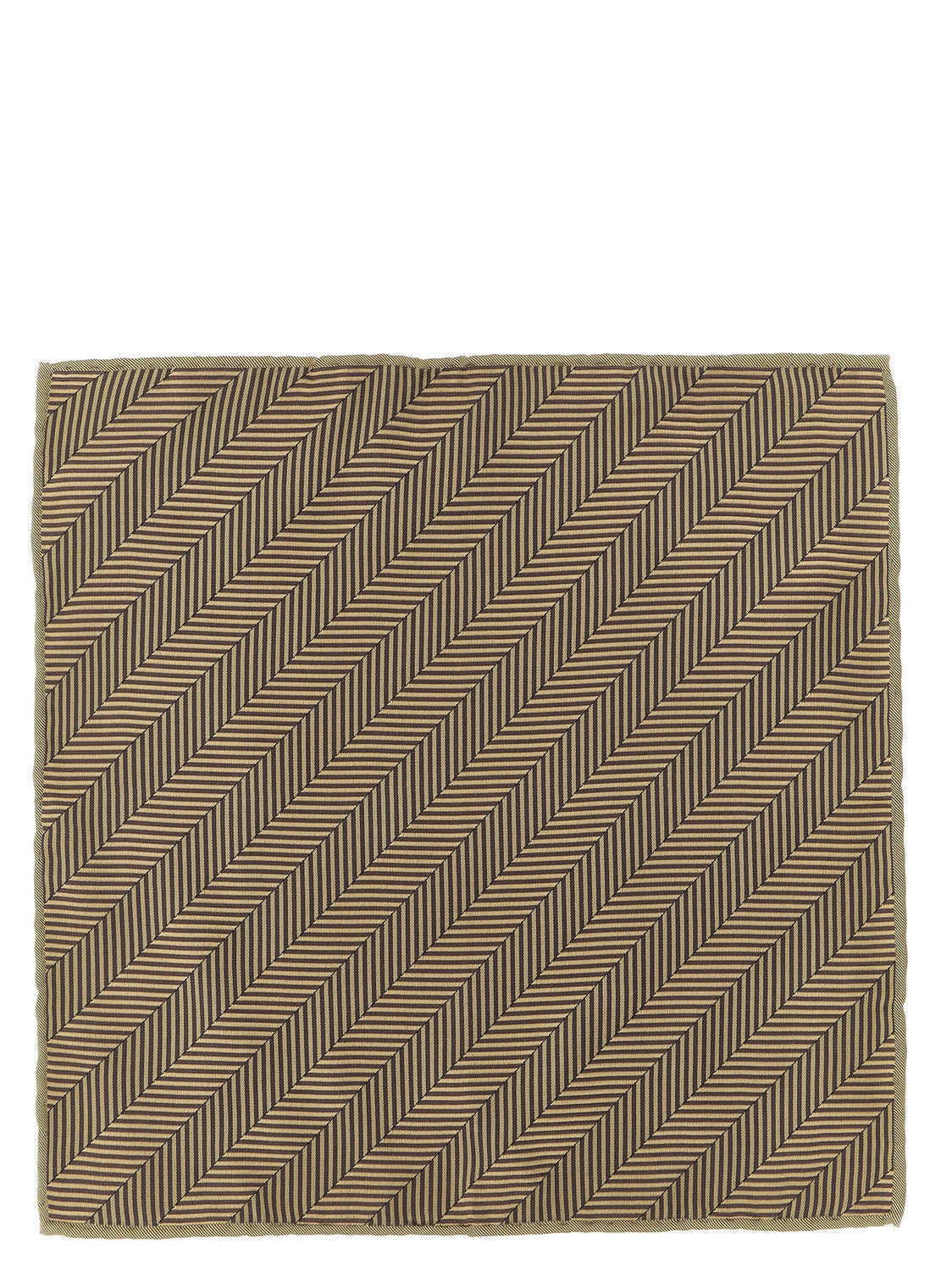Beige Silk Pocket Square