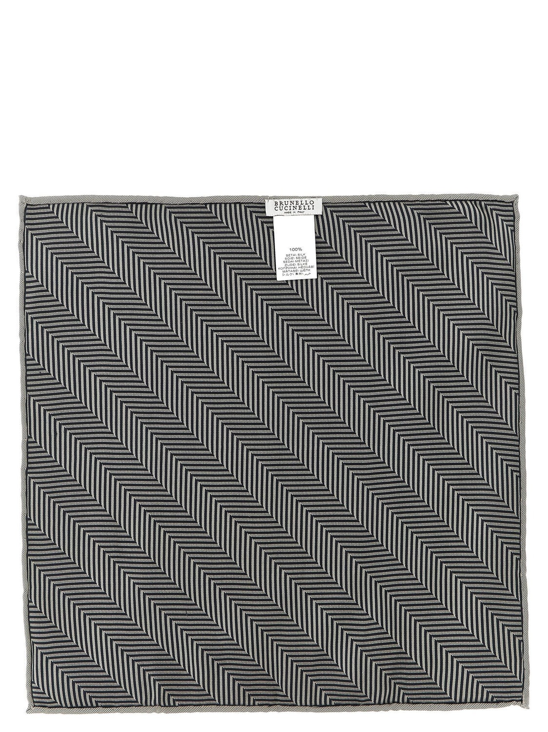 Gray Silk Pocket Square