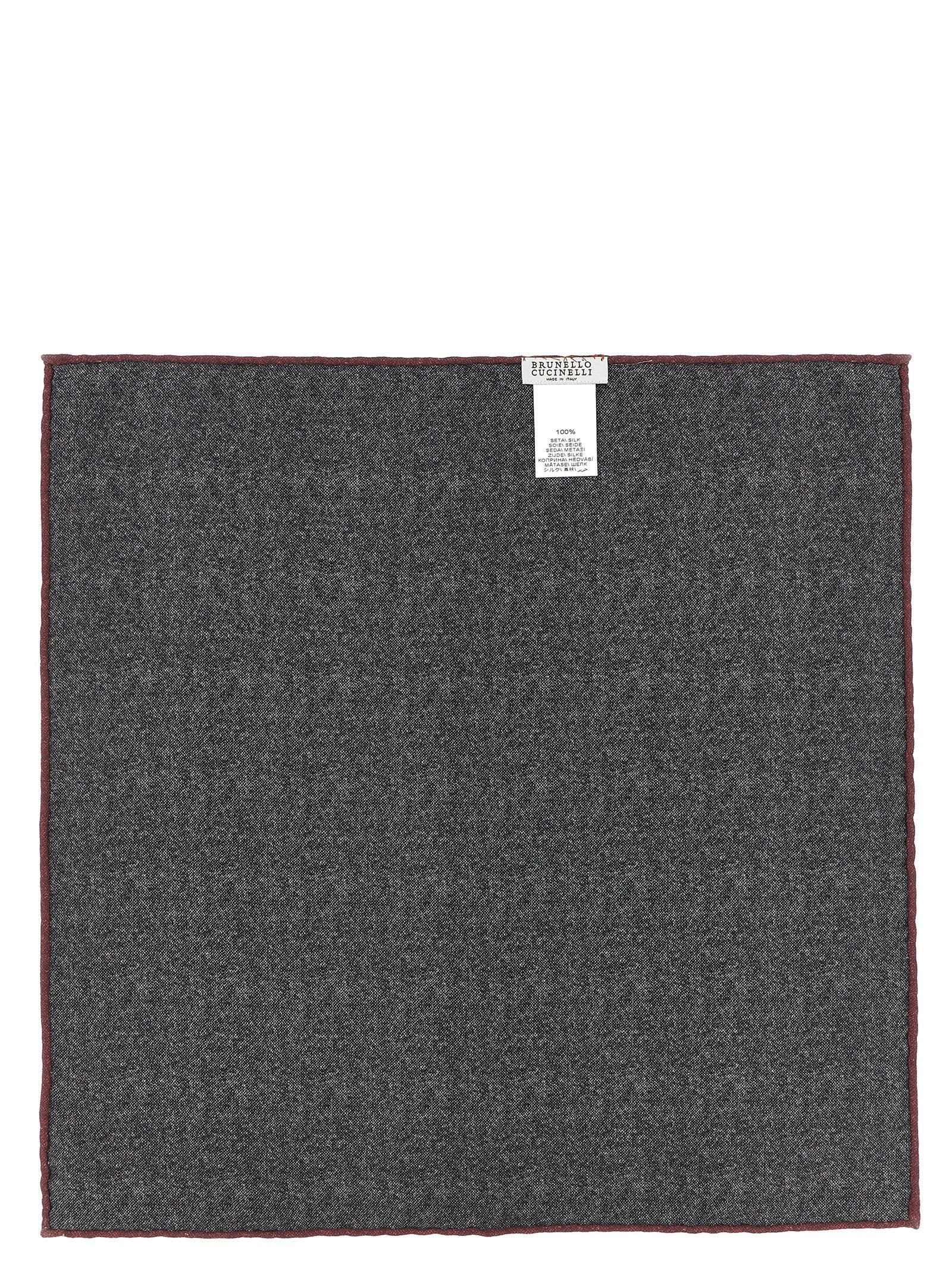 Gray Silk Pocket Square