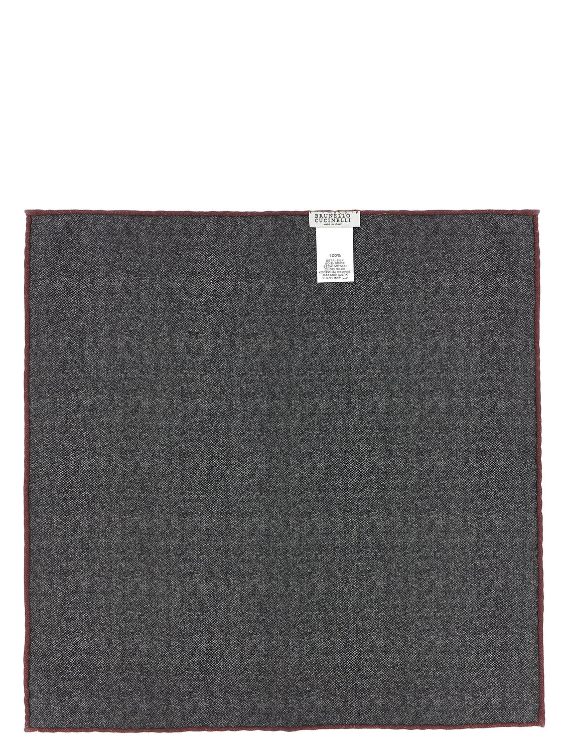 Gray Silk Pocket Square